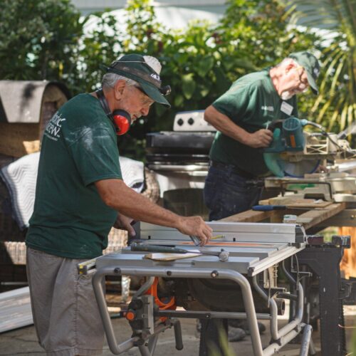men with power tools