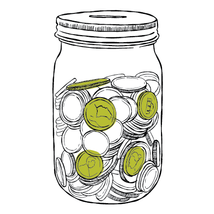 2024_WH_Illustrations-02 Mason Jar Bank Collector