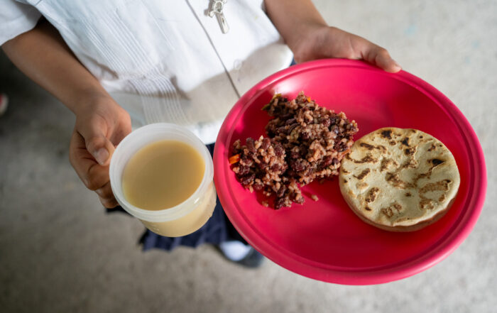 School dinners in La Campa are supported by CASM through World Renew.